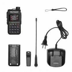 RUYAGE Talkie Walkie UV58Plus 6 bandes Radio Amateur bidirectionnelle 999CH Air Band VOX DTMF Chasse