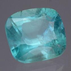 Pierre précieuse Nigeria coussins Émeraude 1.01ct !!