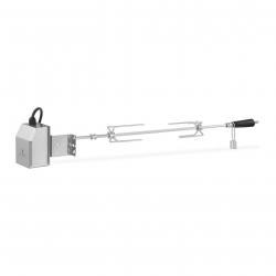Broche électrique tourne-broche tournebroche (longueur utile 83 cm, longueur totale 100 cm, 2 tr/mi