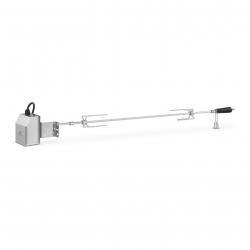 Broche tournebroche électrique rôtissoires pour barbecue 140 cm, longueur de travail: 105 cm, 2 tr/