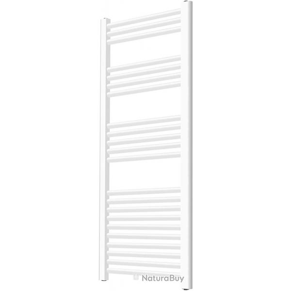 Radiateur sche-serviettes salle de bain montage mural 140 x 60 cm blanc 01_0001130
