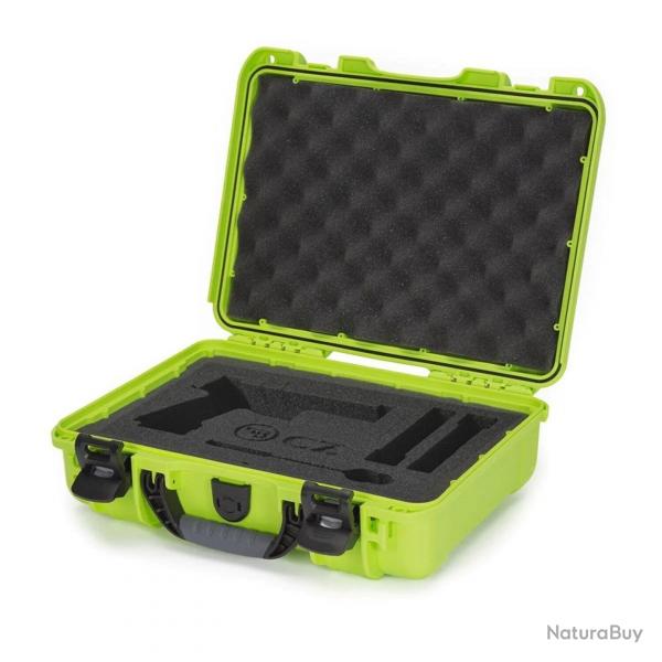 Mallette arme de poing Nanuk 910 CZ dition (Couleur: Lime)