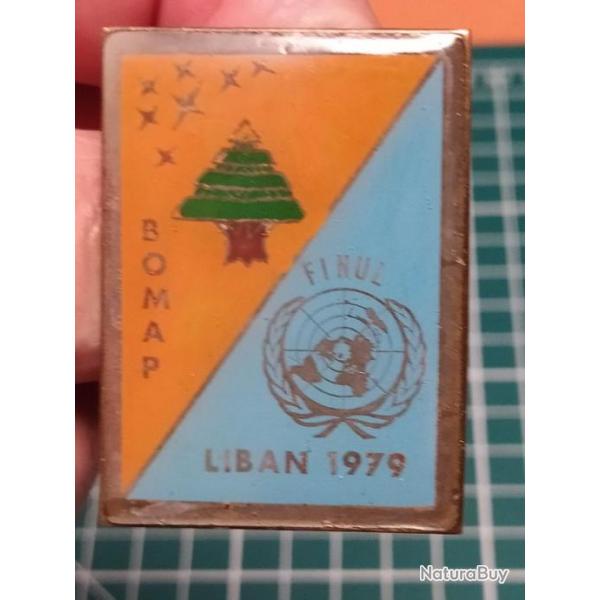 INSIGNE BOMAP LIBAN 79,Base operationelle mobile aroporte, Nations Unies Liban, fabrication locale