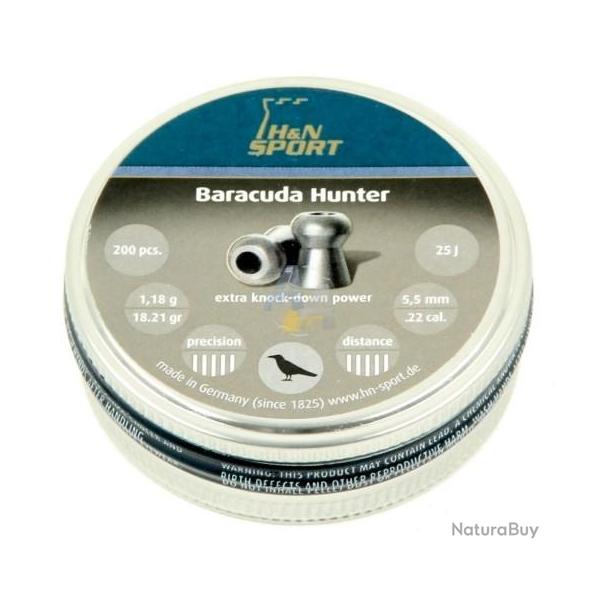 Plombs H&N cal.5.5 baracuda hunter par 200