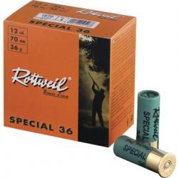 Cartouche Rottweil spécial 36 cal.12/70 mm N°4 36g BJ boite de 25