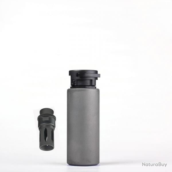 Modrateur de son Ase Utra SL5i-BL Cal.30/7.62 filetage 5/8-24 inox + cache flamme