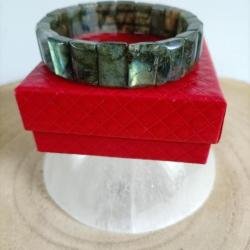 Bracelet Labradorite en pierres naturelle rectangulaire