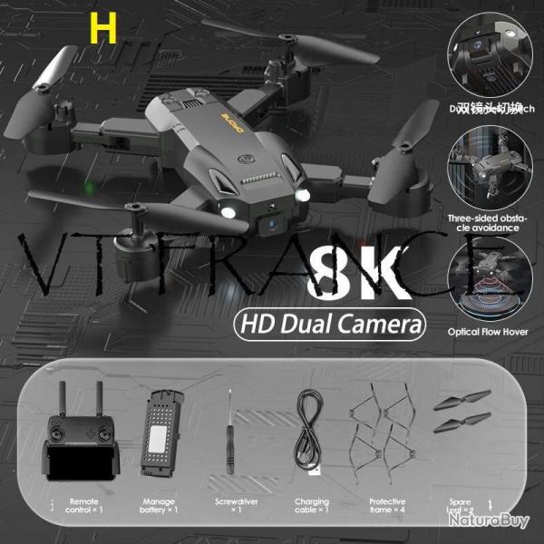 Drone Pro GPS 5G Telecommande 3km 8K 6K, Modele: H