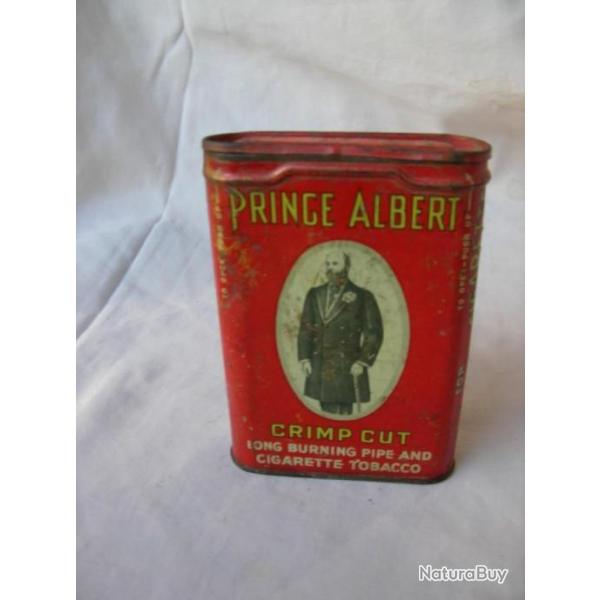 WW2/POST US BOTE VIDE EN MTAL AMRICAINE DE TABAC " PRINCE ALBERT " ANNE 50/60 GUERRE DE CORE