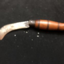 ancien couteau pliant  forme tonneau