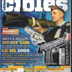 cibles 408 mousqueton 1829 t bis, smith & wesson 317 air line kit gun, hs 2000 glock croate, kosovo
