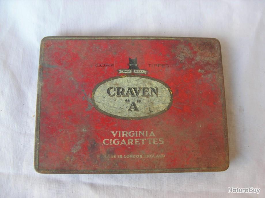 WW2 ANGLETERRE BOÏTE DE TABAC VIDE EN MÉTAL ANGLAISE 