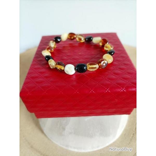 Bracelet Ambre Baltique pour petit enfant