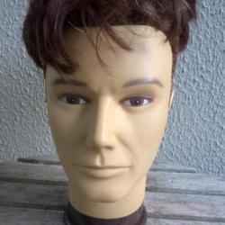 TÊTE DE MANNEQUIN HOMME POUR PRÉSENTATION DE VOS CASQUES & COIFFURES BERET KÉPI CHAPEAU  TETE N°5