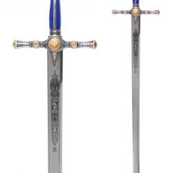 Épée maçonnique, argentée avec gravure décorative, Marto