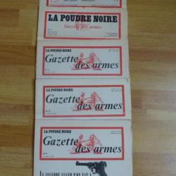 5 premiers numéros de la Gazette des armes - La poudre noire