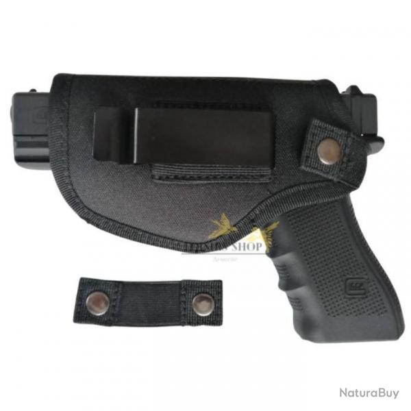 Holster universel de pistolet et revolver en nylon pour droitier ou gaucher