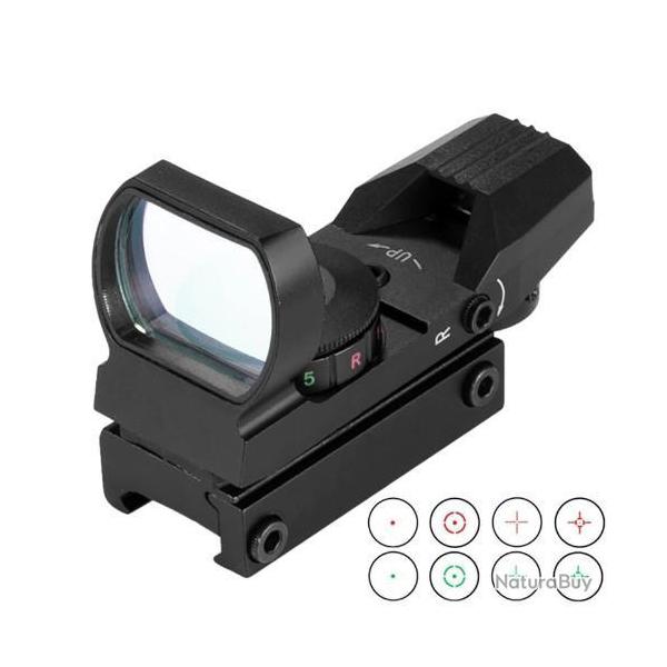 PROMO!! Viseur Point Rouge Red Dot Optique Tactique 11mm,20mm Fusil de Chasse et Airsoft Neuf
