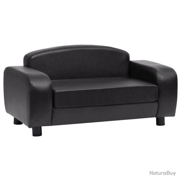 Canap pour chien noir 80 cm synthtique noir 02_0000207