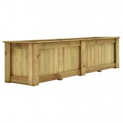 Jardinière surélevée fleurs plantes 196 cm bois de pin imprégné 02_0000845