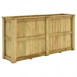 Jardinière surélevée 196 cm bois de pin imprégné 02_0000844