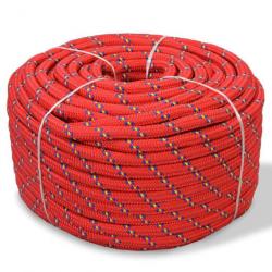 Corde de bateau polypropylène rouge 6 mm corde de levage corde en bobine 02_0003362