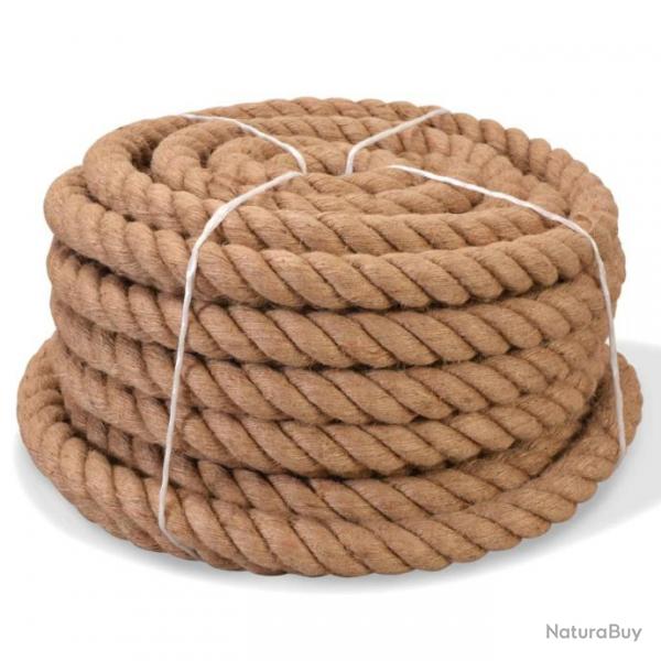 Corde 100% jute 14 mm 250 m corde de chanvre cordon fibre cordage 02_0003315