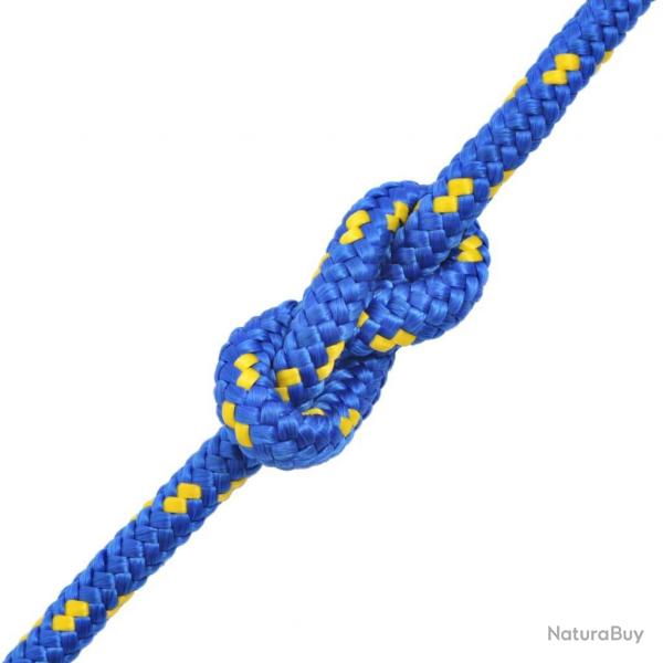 Corde de bateau polypropylne 10 mm 50 m bleu grement ligne de quai 02_0003328
