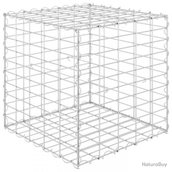 Lit surlev cube  gabion jardinire surleve de fleurs plantes panier  pierres jardin terrasse