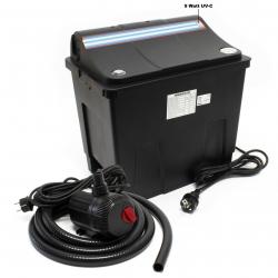 Filtre biologique de filtration bio filtre à décantation bassin + unité UVC + pompe système complet