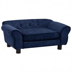 Canapé pour chien 72 cm peluche bleu 02_0000107