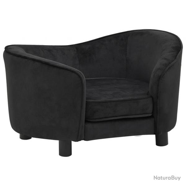 Canap pour chien noir 69 cm peluche noir 02_0000203