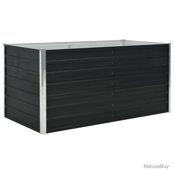 Jardinire surleve anthracite 160 x 80 x 77 cm acier galvanis 02_0000855