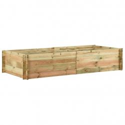 Jardinière pour légumes bois de pin imprégné 197 x 100 x 40 cm 02_0000838
