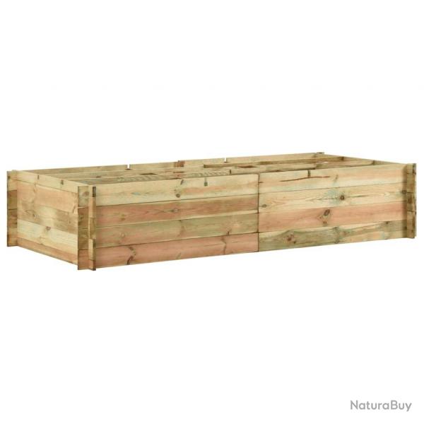 Jardinire pour lgumes bois de pin imprgn 197 x 100 x 40 cm 02_0000838