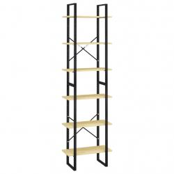 Étagère de rangement 60 x 30 x 210 cm bois de pin massif 02_0000687