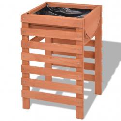 Jardinière 38 x 36 x 60 cm jardin plante marron bois 02_0000804