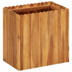 Jardinière lit surélevé plantes fleurs jardin 50 x 30 x 50 cm bois massif d'acacia 02_0001068