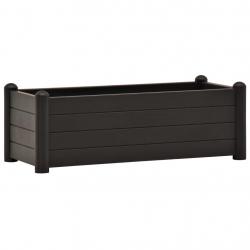 Jardinière lit surélevé plantes fleurs jardin PP anthracite 100 x 43 x 35 cm 02_0001222