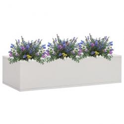 Boîte à fleurs de bureau 90 x 40 x 23 cm acier gris clair 02_0001368
