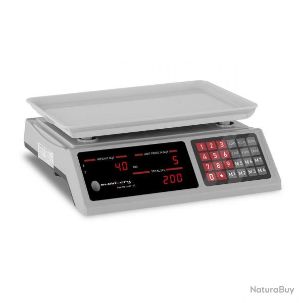 Balance poids-prix - 40 kg / 2 g - 33,7 x 23,1 x 0,6 cm 14_0000065