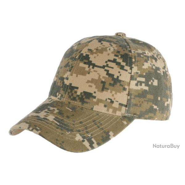Casquette Army Vert Baseball Camouflage Chasse Raky Taille unique Vert