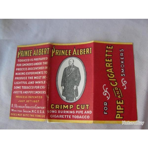 WW2 US PAQUET DE PAPIER A CIGARETTES AMRICAIN " PRINCE ALBERT. " RFRENC 5