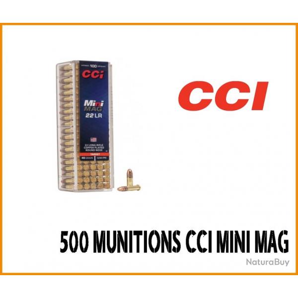 500 MUNITIONS 22 LR CCI MINI MAG 40GR CUIVRE 