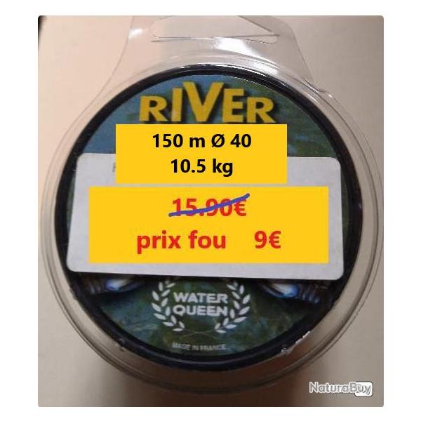 LOT DE 3 BOBINES DE FIL Nylon WATER QUEEN RIVER   150M   35   7.7 KG