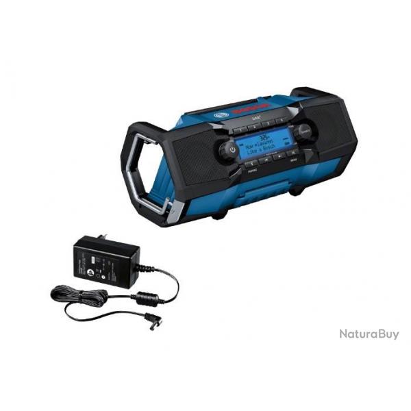 Bosch - Radio de chantier portable 18 V FM 87.5-108 MHz, DAB+ 174.928-239.2 MHz et AUX - GPB 18V-2 S