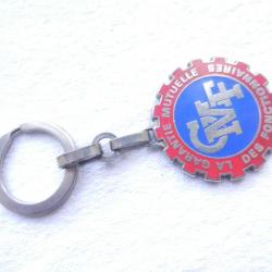 ancien porte clés roue dentée publicité GMF - garantie mutuelle des fonctionnaires
