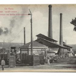 Carte postale ancienne - Saint Juéry (81) - Entrée principale des usines Métallurgiques