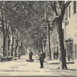 Carte postale ancienne - Labastide-Rouairoux (81) Boulevard Sadi Carnot