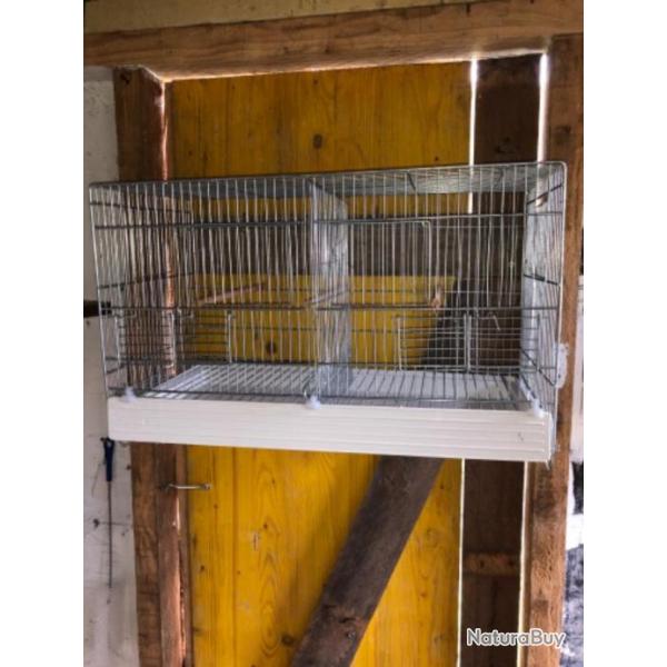 Cage 55 levage avec sparation et tiroir grille de fond